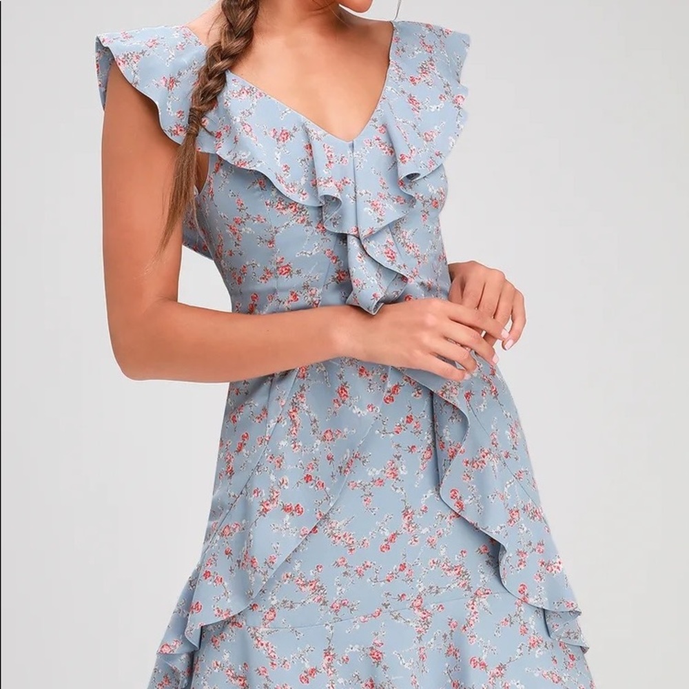 Dainty Lulu’s Mini Dress with Ruffle Detail